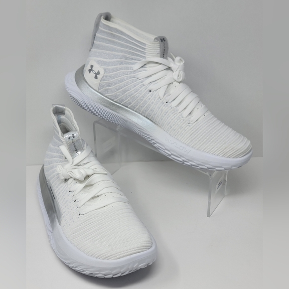 Under Armour Men\'s Size 12.5 UA FUTR X White ELITE Platinum Shoes 3028021100 New main image 11